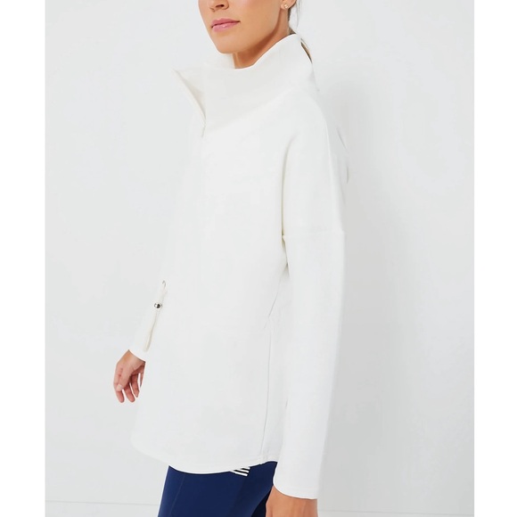 TNUCK SPORT White Cinched Natalie Quarter Zip - Picture 3 of 11